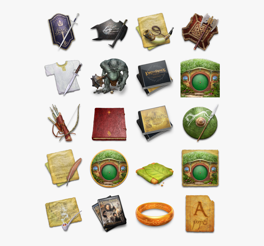 Lord Of The Rings Icons - Lord Of The Rings Icons Transparent, HD Png