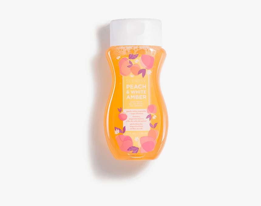 Peach & White Amber - Scentsy Skinny Dippin Body Wash, HD Png Download