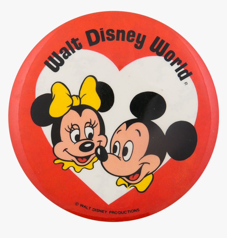 Walt Disney World Minnie And Mickey Entertainment Button - Cartoon, HD Png Download