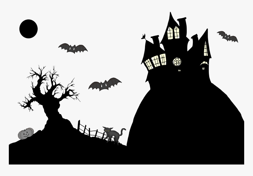 Halloween Drawing Shadow Silhouette - Halloween Shadow Clipart, HD Png Download