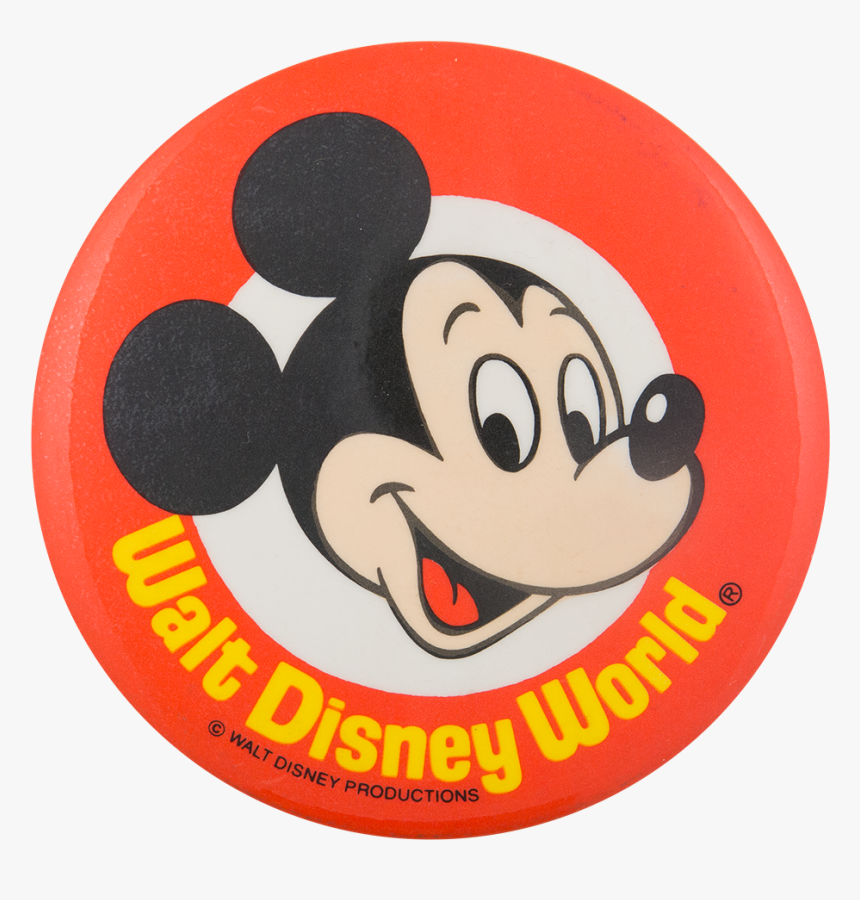 Walt Disney World Mickey Mouse Entertainment Button - Mickey Mouse In Circle, HD Png Download