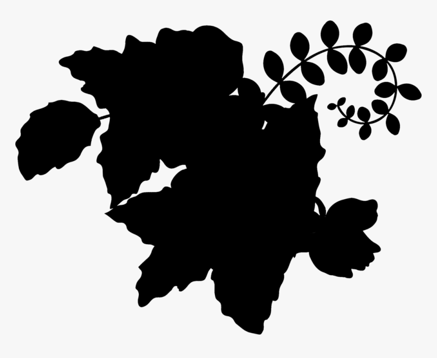 Clip Art Desktop Wallpaper Flower Silhouette Computer - Silhouette, HD Png Download