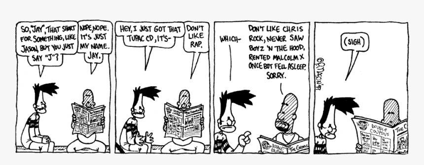 So, “jay”, That Short For Something, Like Jason, But - Malcolm X Comic Strip, HD Png Download