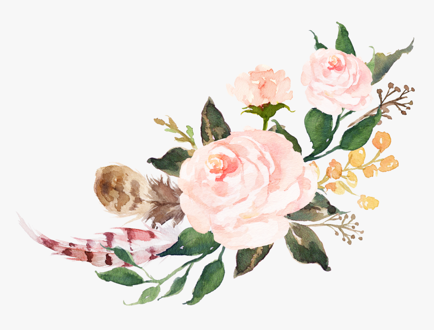 Watercolor Pink Flowers Png, Transparent Png