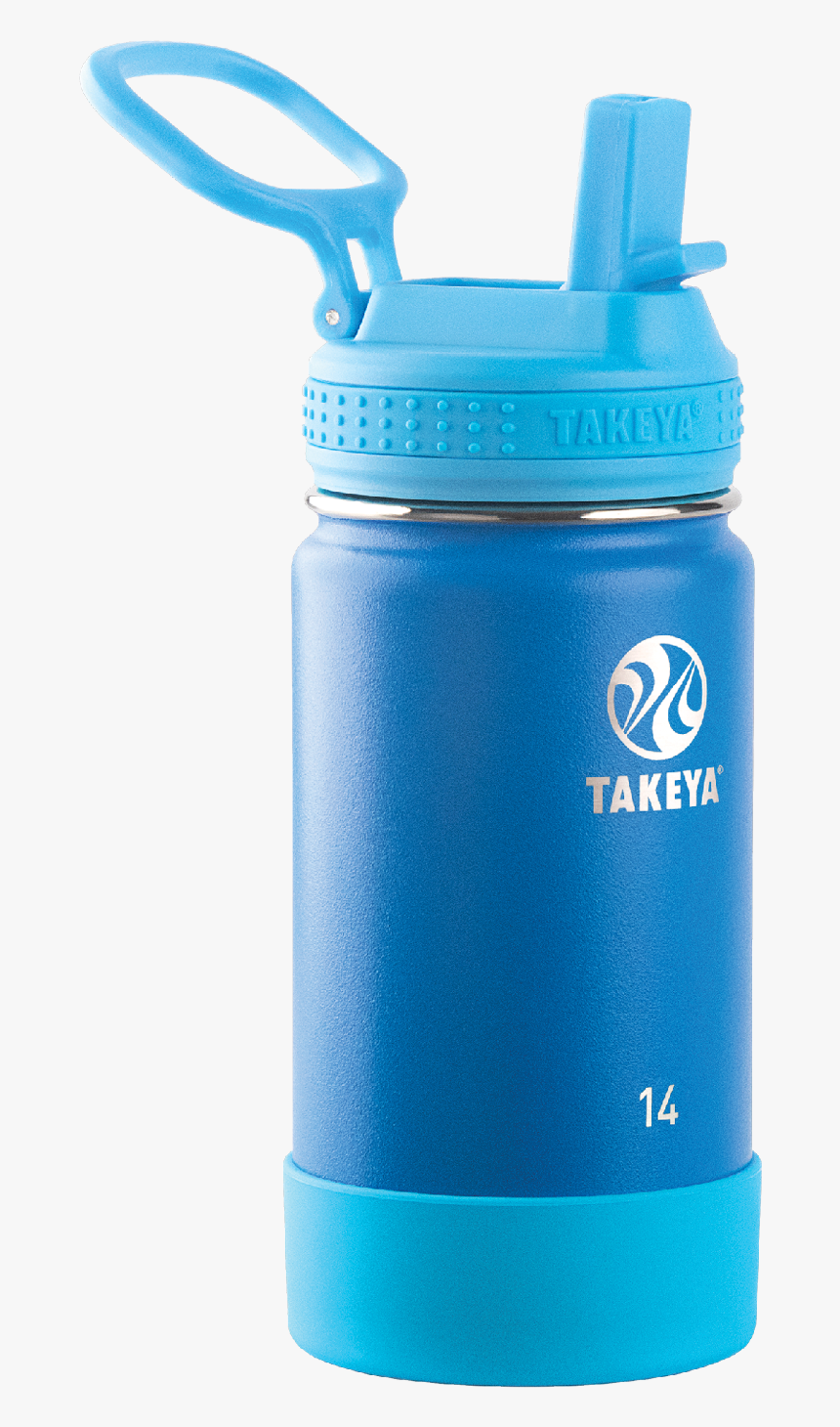 Takeya Actives Kids Stainless Steel Water Bottle W/straw - Kids Water Bottle Clipart, HD Png Download