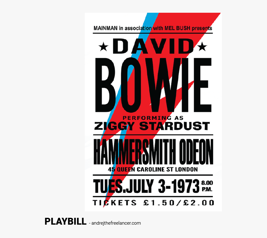 Transparent David Bowie Png - Poster, Png Download
