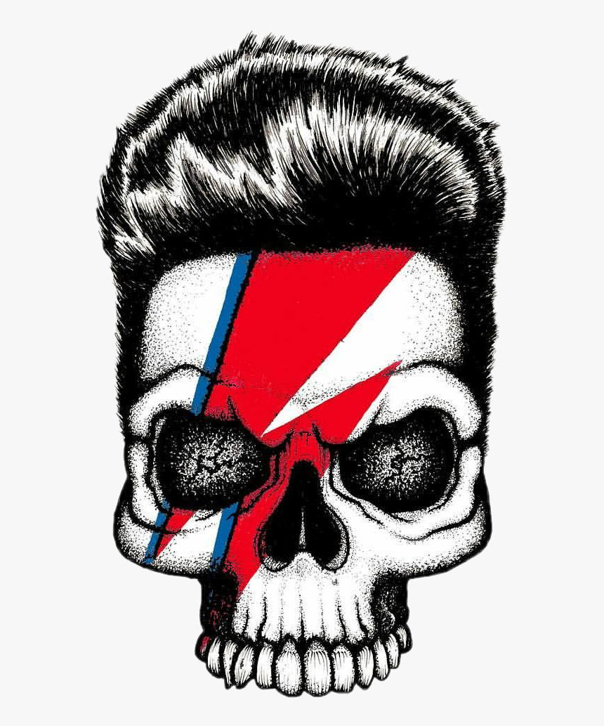 #davidbowie #skull #davidbowieedit #bowie #popart #rock - David Bowie Stickers Picsart, HD Png Download