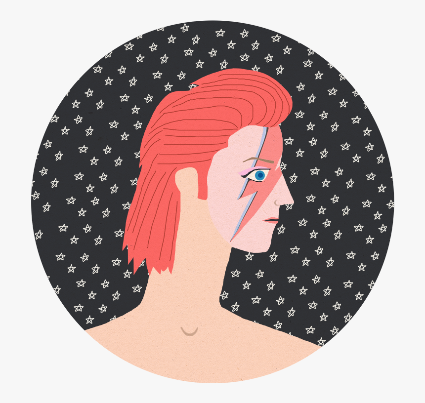 Sandrachiu Davidbowie Art Attacks Online - Facebook Logo Black And White Png, Transparent Png