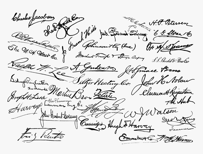 Old Fashioned Signatures, HD Png Download