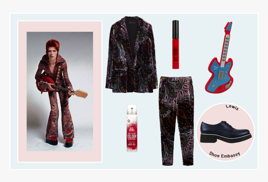 1970s Mens Fashion Icons , Png Download - Ziggy Stardust David Bowie Fashion, Transparent Png