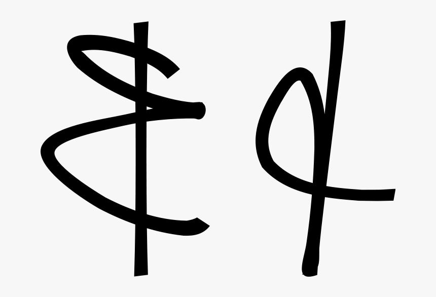 File - Et-handwriting - Svg - Symbol Handwritten, HD Png Download