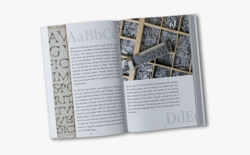 Calligraphy By Diane Book Inside Pages Mockup, HD Png Download