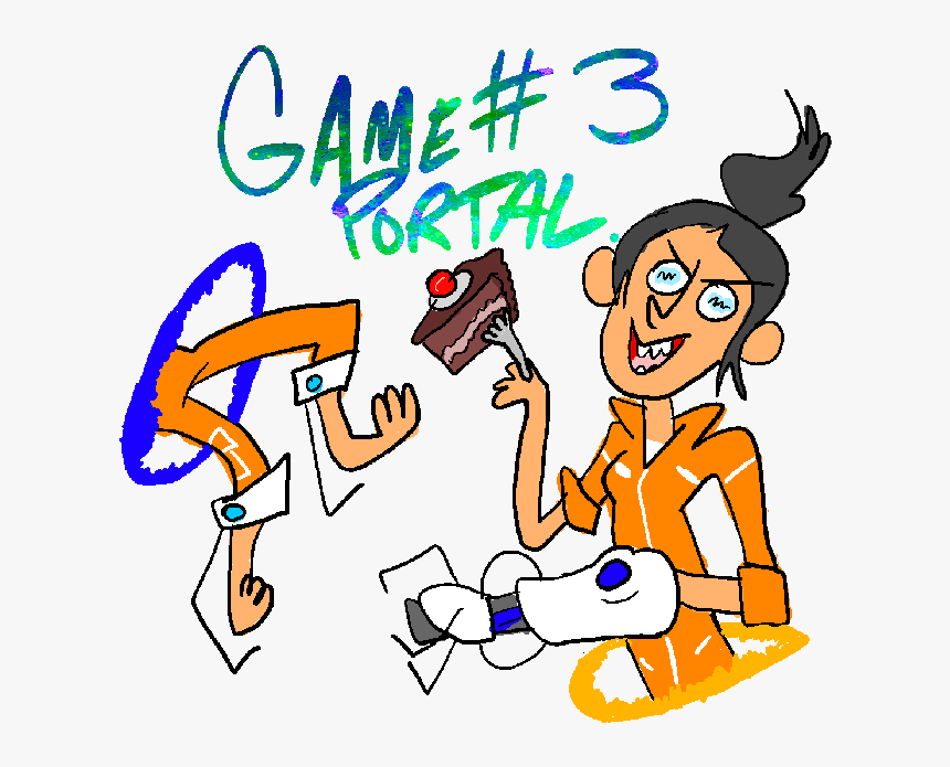 Let S Play Portal Comedy - Cartoon, HD Png Download