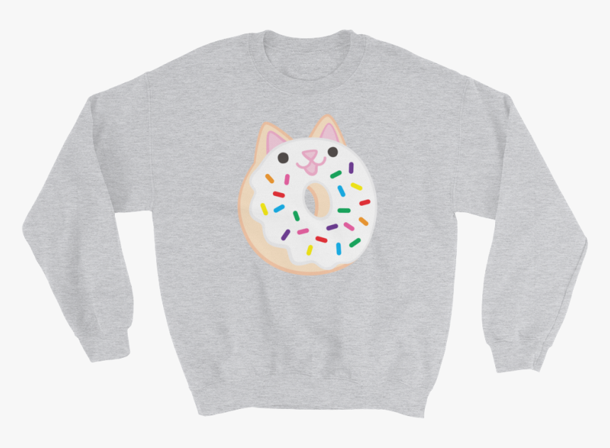 Rainbowsprinkle Mockup Front Flat Sport-grey - Crew Neck, HD Png Download
