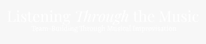 Listening Through The Music Gjm - Johns Hopkins Logo White, HD Png Download