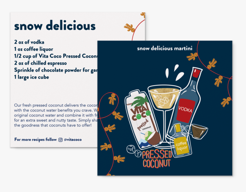 Holiday Recipe Card Snow Delicious Mockups - Guinness, HD Png Download