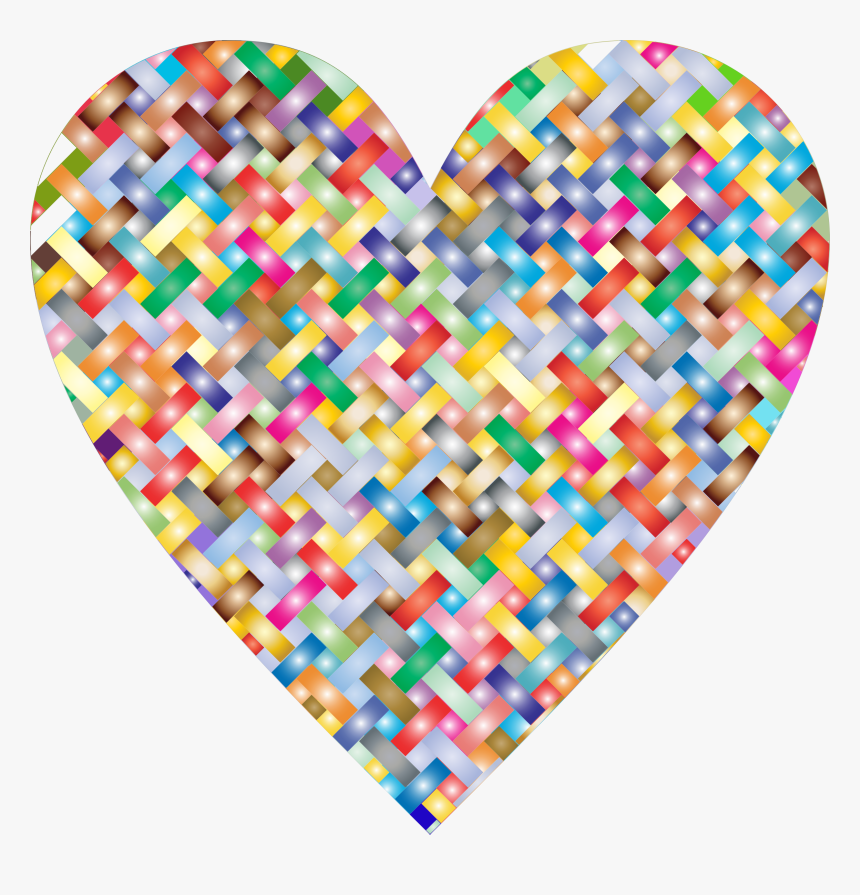 Textile,heart,line Weaving Clip Art, HD Png Download , Transparent