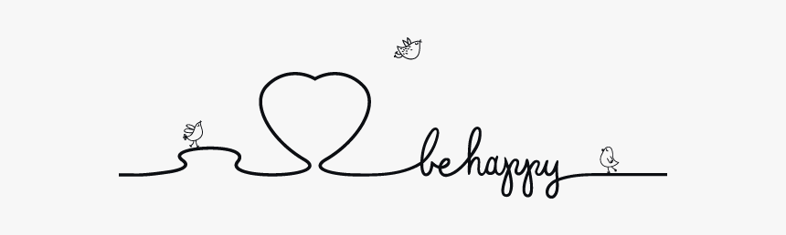 #ftestickers #heart #line #text #happy #heartbeat - Line Art, HD Png Download