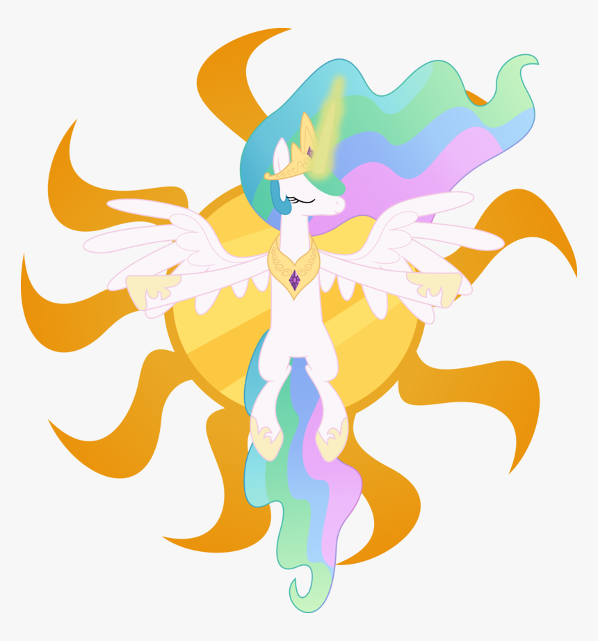 Transparent Rising Sun Clipart - Princess Celestia And Sun, HD Png Download