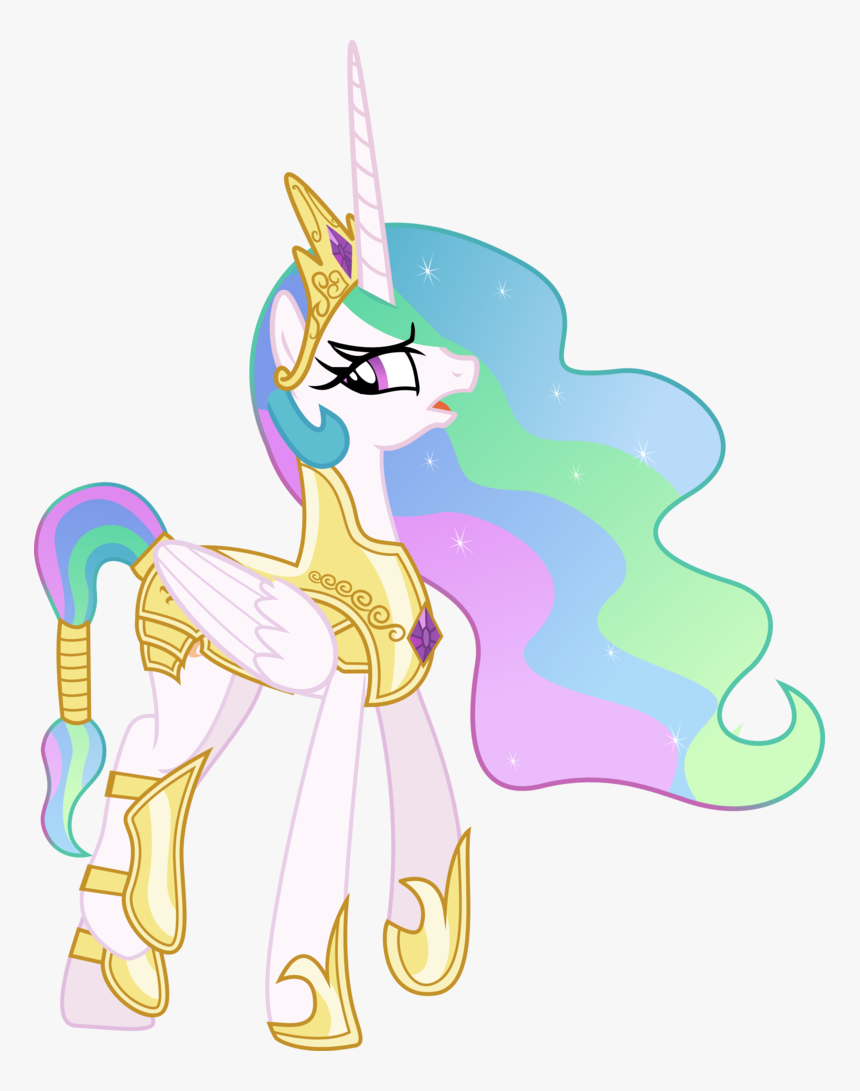 Mlp Princess Celestia With Armor, HD Png Download
