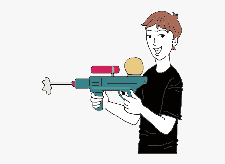 Water Gun - Cartoon Shooting Water Gun, HD Png Download
