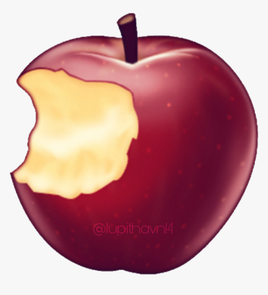 #redapple #apple #redstone #bittenapple #bitten #fruts - Seedless Fruit, HD Png Download
