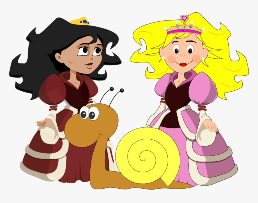 Fairies Clipart Princess And Frog - Medieval Princess Cartoon Png, Transparent Png