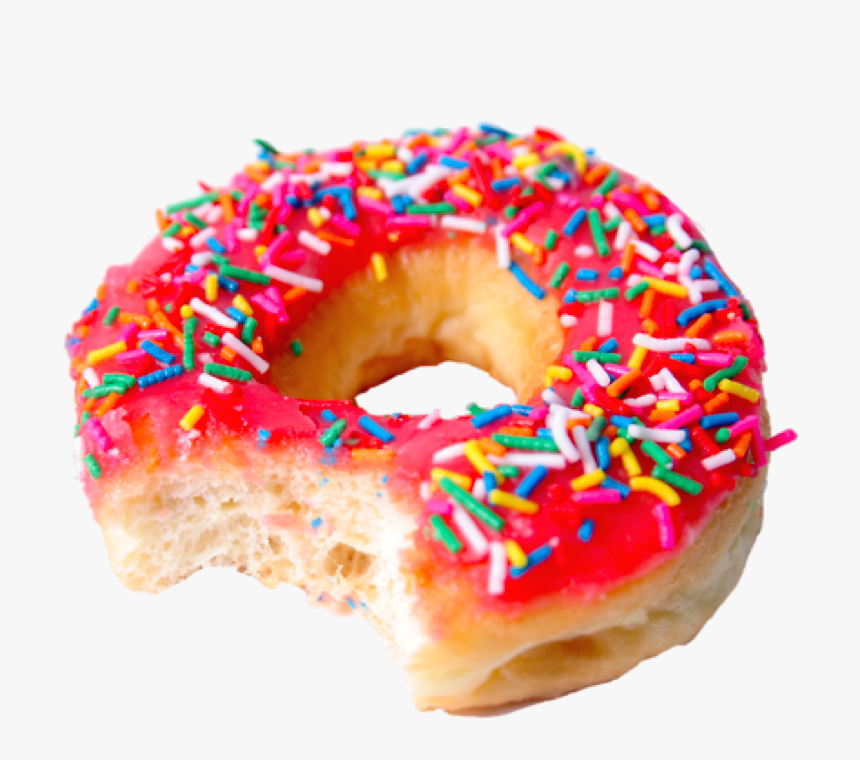 Collection Of Free Transparent - Sprinkled Donut, HD Png Download