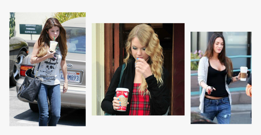 Picture - Famous People Drinking Starbucks, HD Png Download