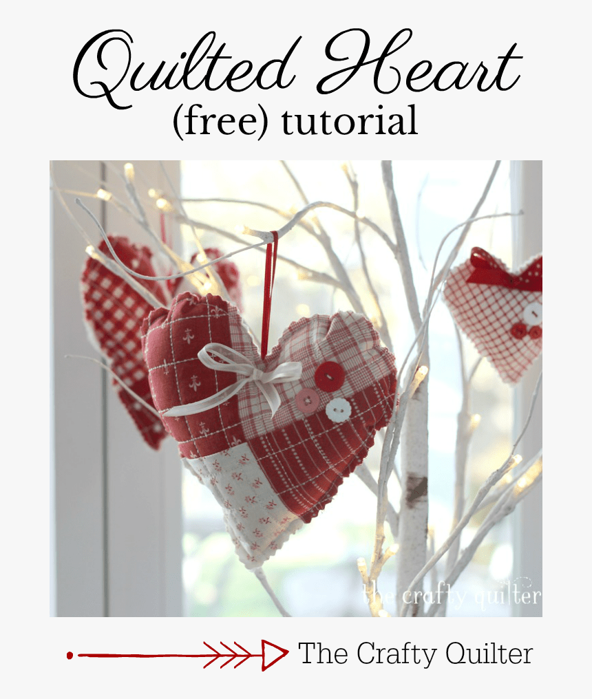 Quilted Heart Tutorial @ The Crafty Quilter Includes - Heart, HD Png Download