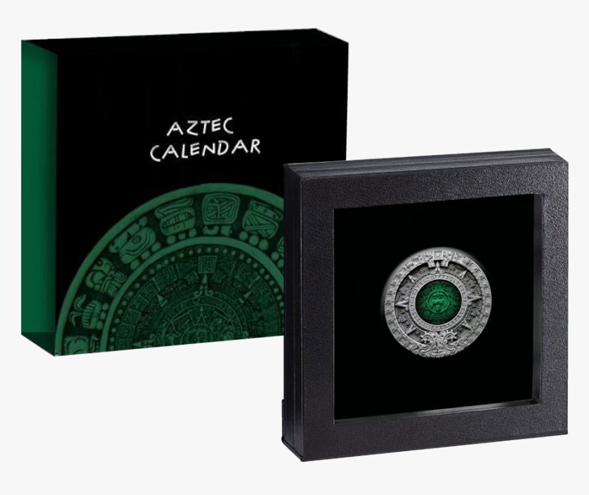 Silver Numis Aztec Calendar 2019 2 Oz - Aztec Calendar 2oz Silver Coin, HD Png Download