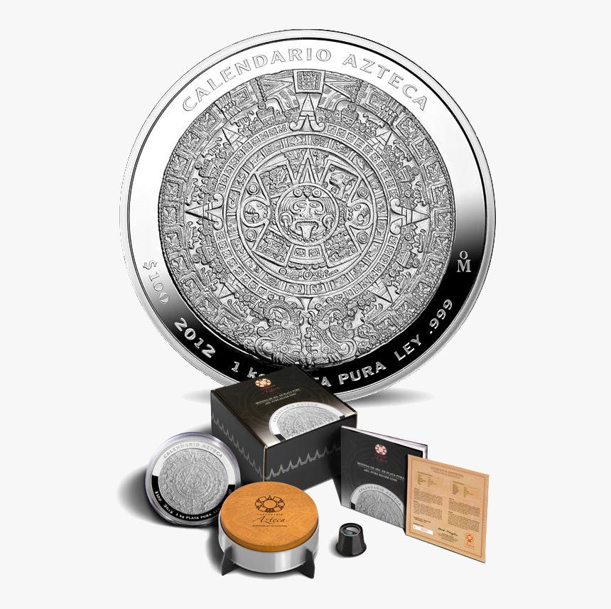 Azteekse Kalender Kilo Zilver Munt - 1kg Silver Aztec Calendar, HD Png Download