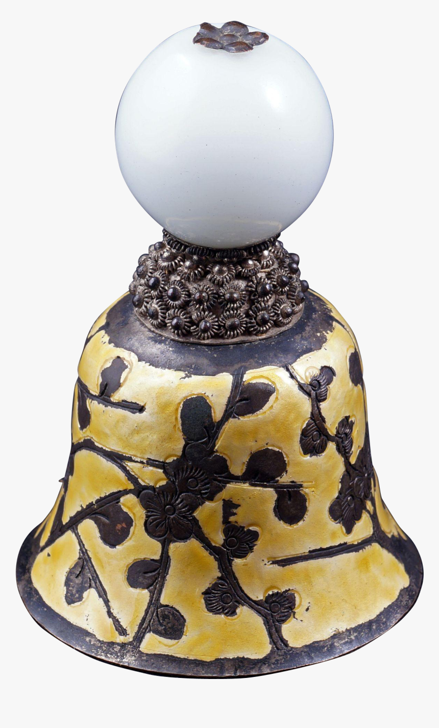 Chinese Mandarin White Peking Glass Hat Finial 19th - Ghanta, HD Png Download