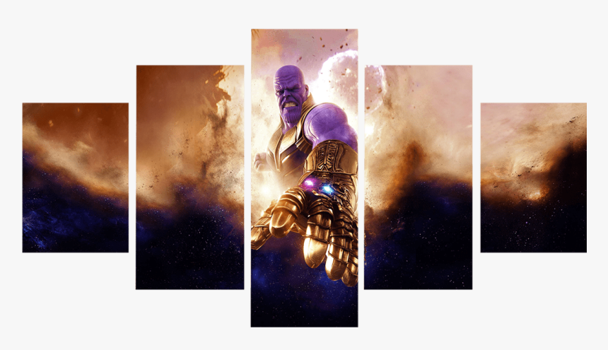 Avengers Thanos With All Infinity Stones 
 Class - Thanos Poster, HD Png Download