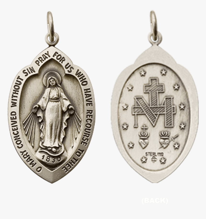 Sterling Silver Shield Miraculous Medallion , Png Download - Locket, Transparent Png