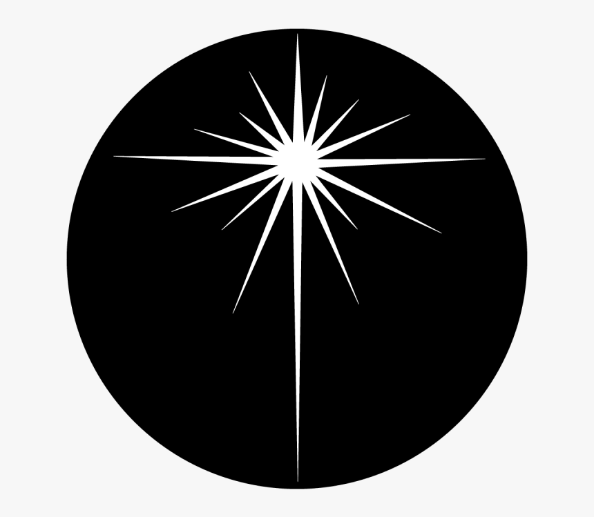 Transparent Star Of Bethlehem Clipart Black And White - Circle, HD Png Download
