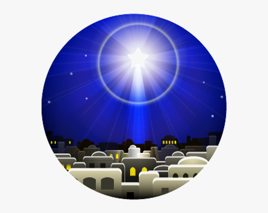 8 Bethlehem Star Over The House - Bethlehem Christmas Clip Art, HD Png Download