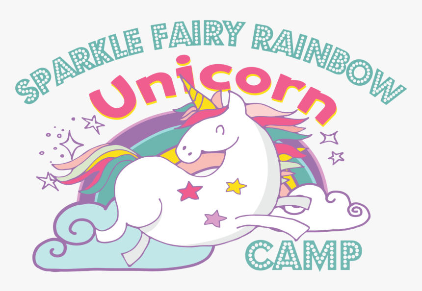 Sparkle Fairy Rainbow Unicorn Camp - Cartoon, HD Png Download