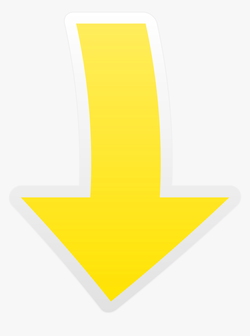 Yellow Font Design Pattern - Down Yellow Arrow Png, Transparent Png