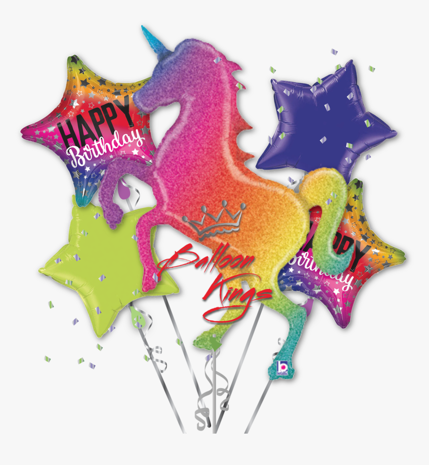 Glittering Rainbow Unicorn Bouquet, HD Png Download