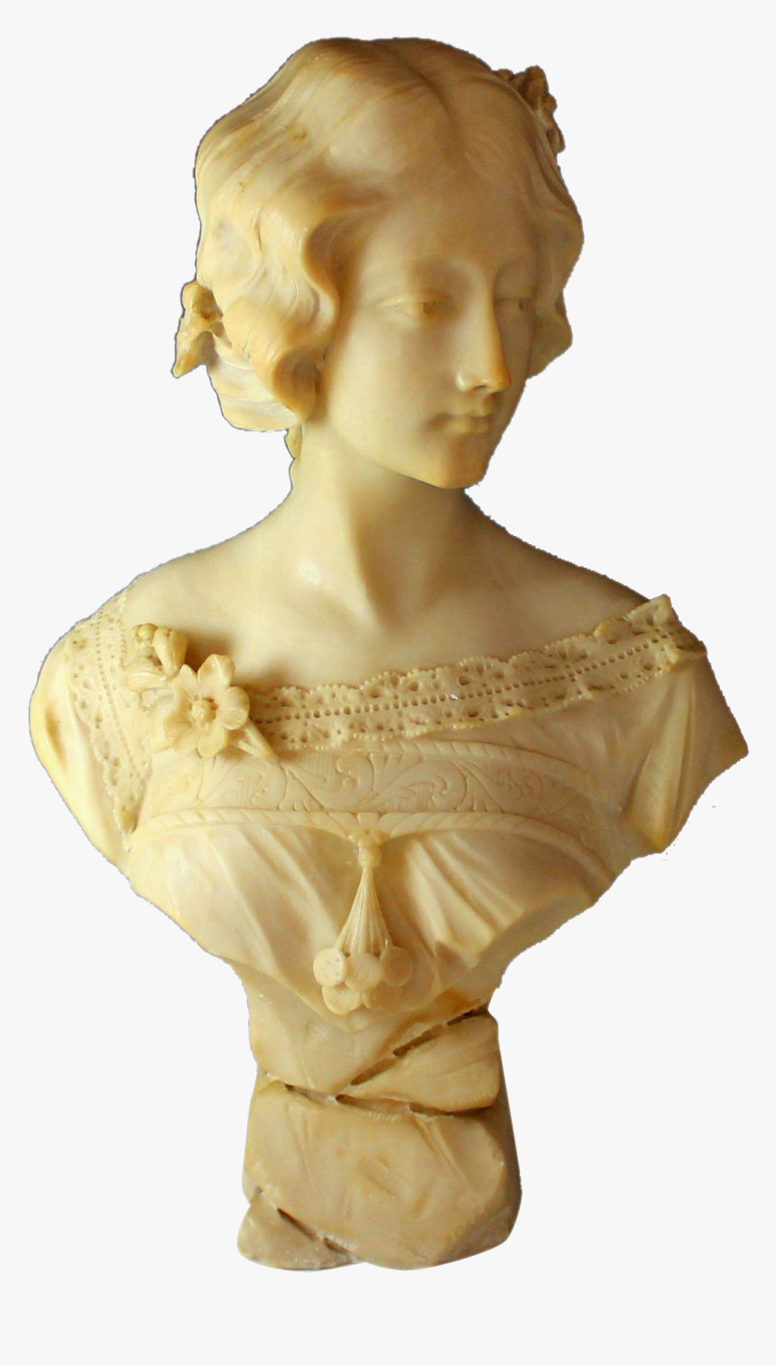 Marble Sculpture Of A Young Lady By A - Bust, HD Png Download