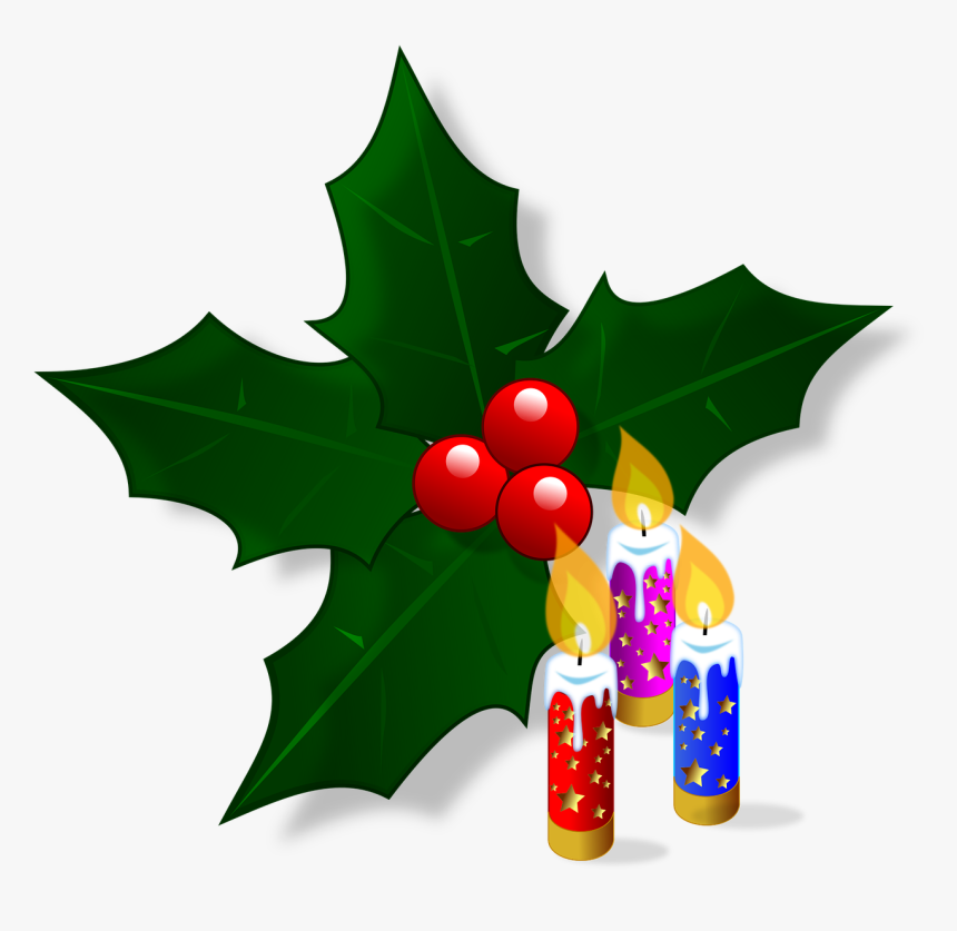 Transparent Christmas Holly Garland Clipart - Holly Leaf Png, Png Download