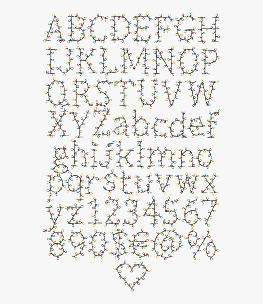 Alphabet Of Color Garland - Motif, HD Png Download