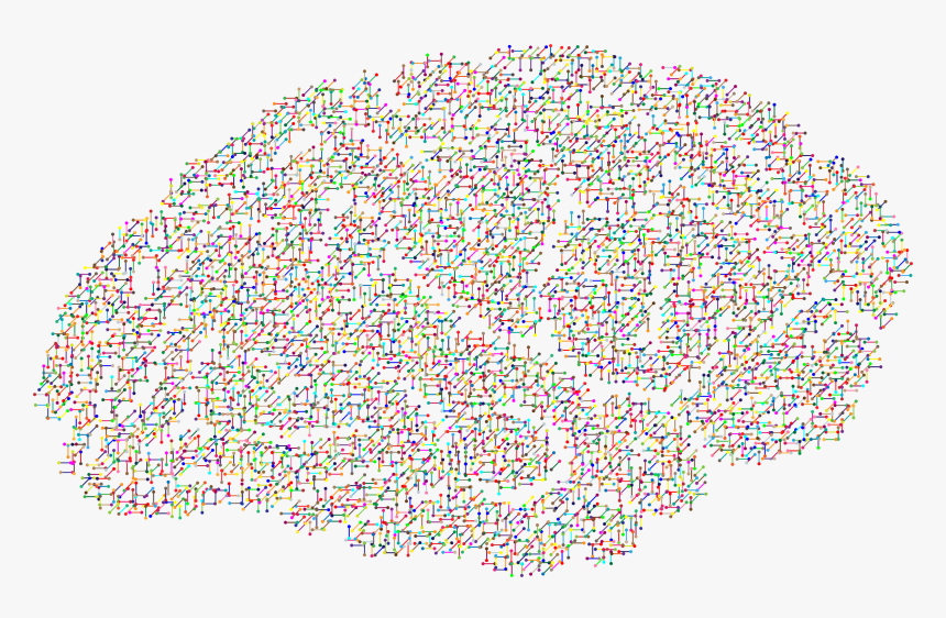 Prismatic Molecular Brain Clip Arts - Brain Eegs, HD Png Download
