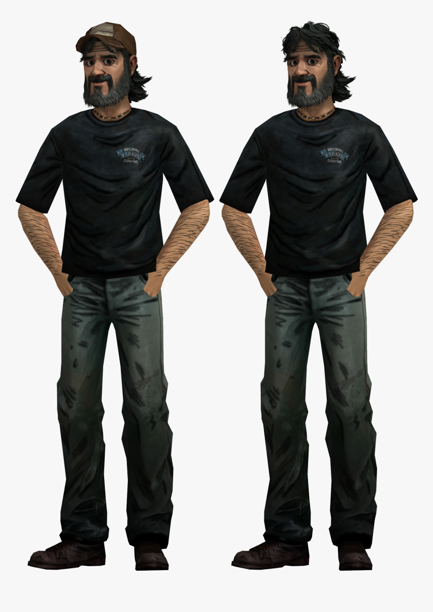 I Did A Custom Edit Of Twd2 Kenny Where He Wears Luke - Leon S Kennedy Art, HD Png Download