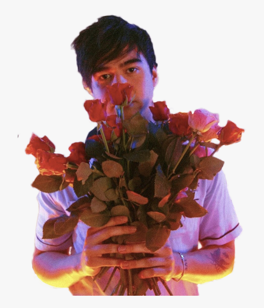 Calum Hood With A Rose, HD Png Download