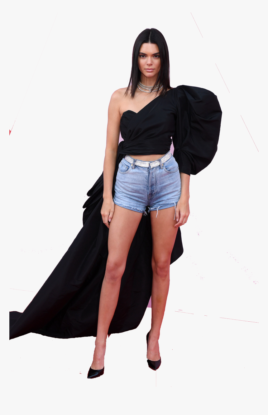 Transparent Kendall Jenner Png - Kendall Jenner Jean Shorts, Png Download
