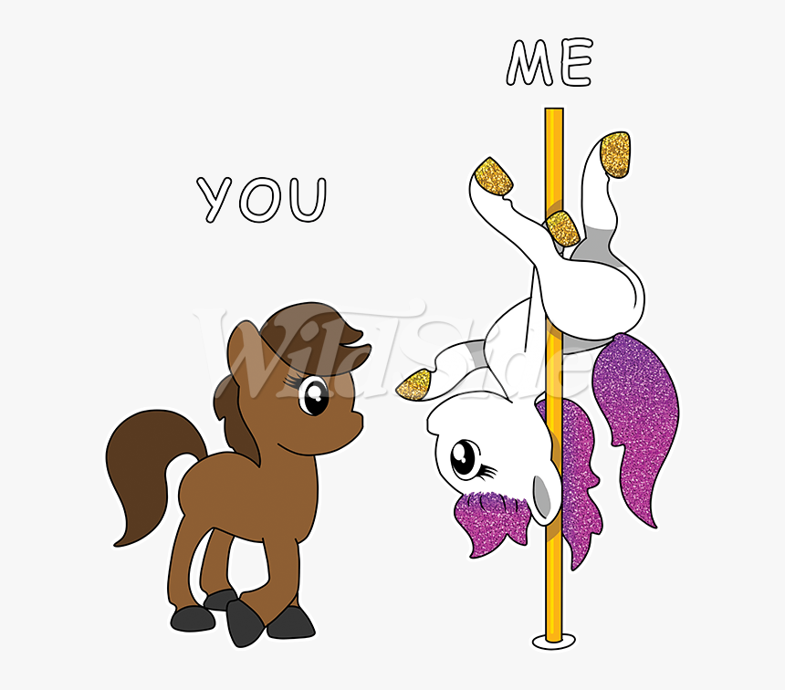 Stripper Pole & Horses Glitter - Stripper Horse, HD Png Download