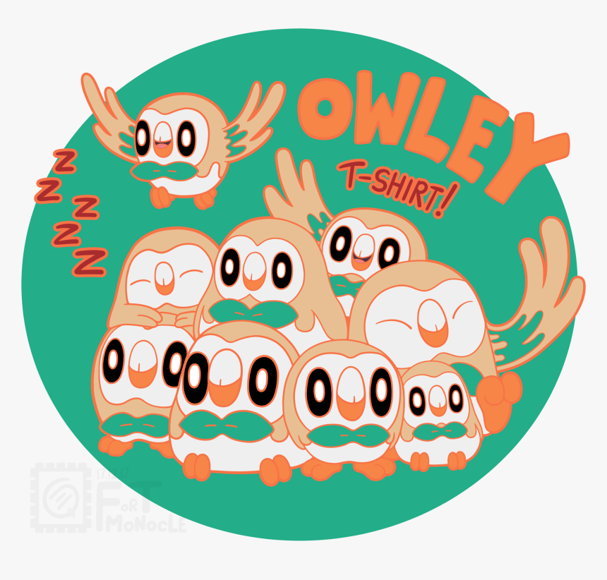 Rowlet T-shirt Design, HD Png Download