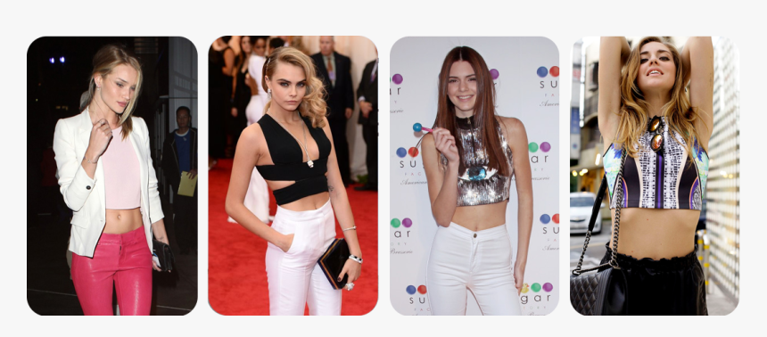 Is Midriff Baring Fashion A Growing Trend Of - Chiara Ferragni Kendall Jenner, HD Png Download